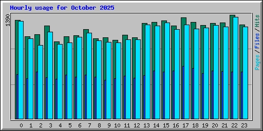 Hourly usage for October 2025